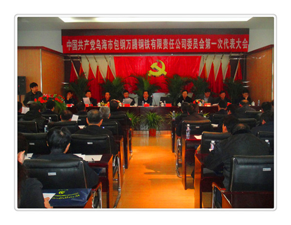 中國(guó)共產(chǎn)黨烏海市包鋼萬(wàn)騰鋼鐵有限責(zé)任公司委員會(huì)第一次代表大會(huì)
